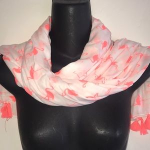 NWT flamingo scarf 80% off very soft